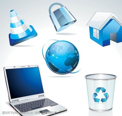 电脑主题图标矢量素材 打造个性化数字桌面的艺术宝库